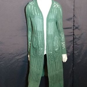 Hunter green medium cardigan
